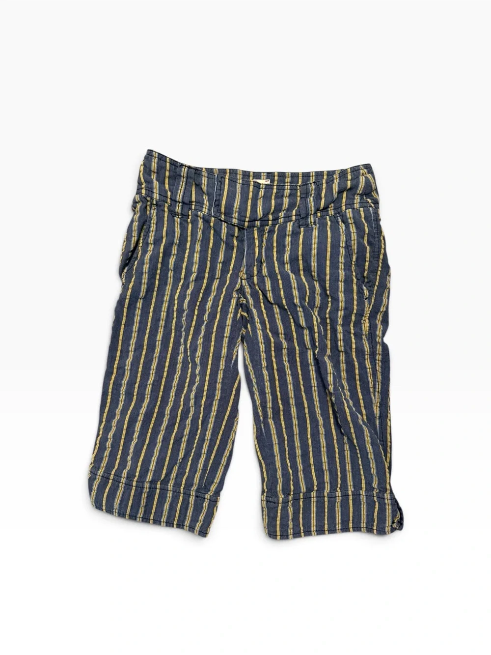 Free People Free-est Striped Bermuda Shorts Small Boho Beach Coastal Summer 0